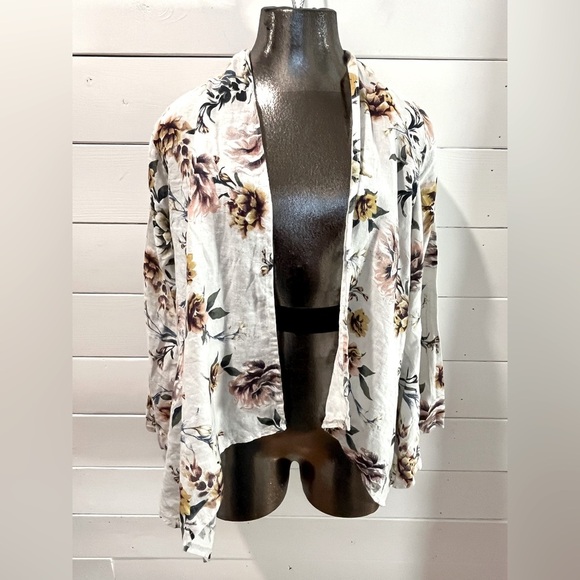 🌺 LUNGO L’ARNO - Linen Floral Jacket - Size S - Picture 1 of 10